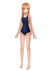 DLC school swimsuit (blue)