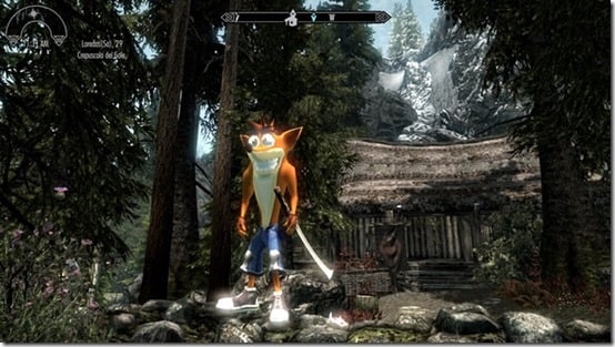 crash bandicoot skyrim