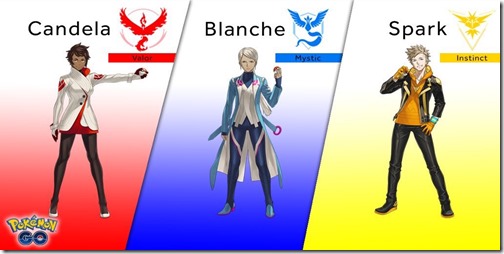 Pokemon-GO-Team-Leaders-Spark-Blanche-Candela