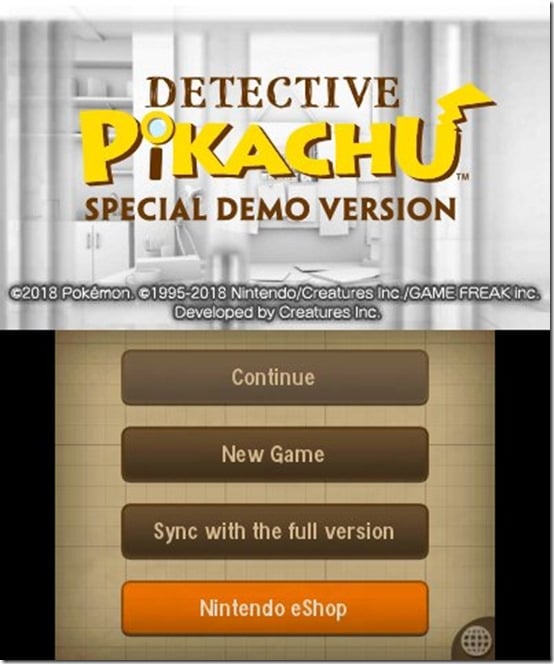 detective pikachu demo