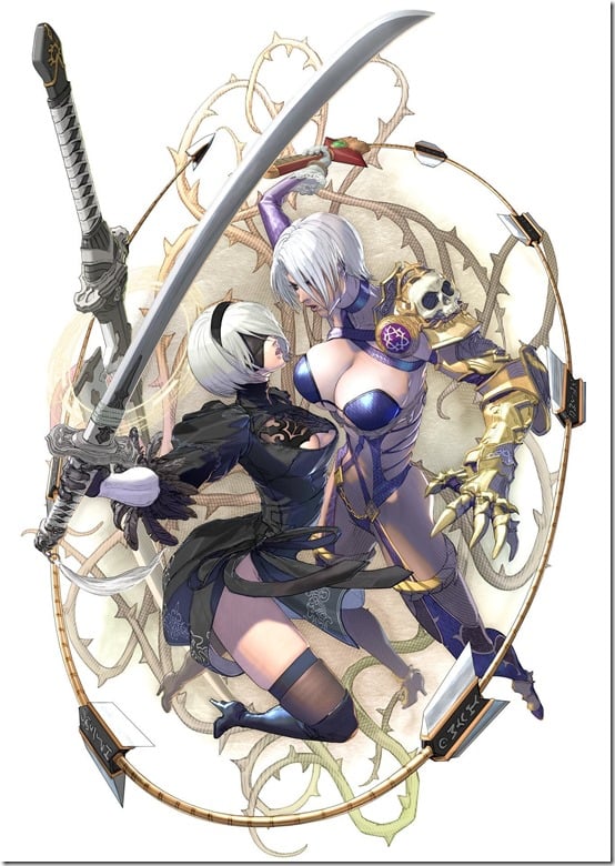 2B and Ivy official Soul Calibur VI artwork