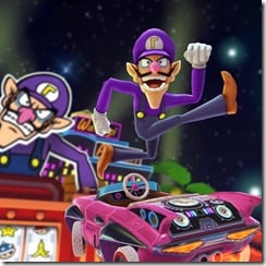 waluigi mario kart tour