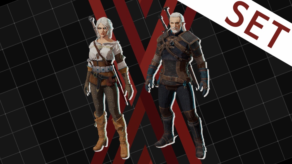 Daemon X Machina The Witcher 3 Wild Hunt Collaboration with Geralt & Ciri