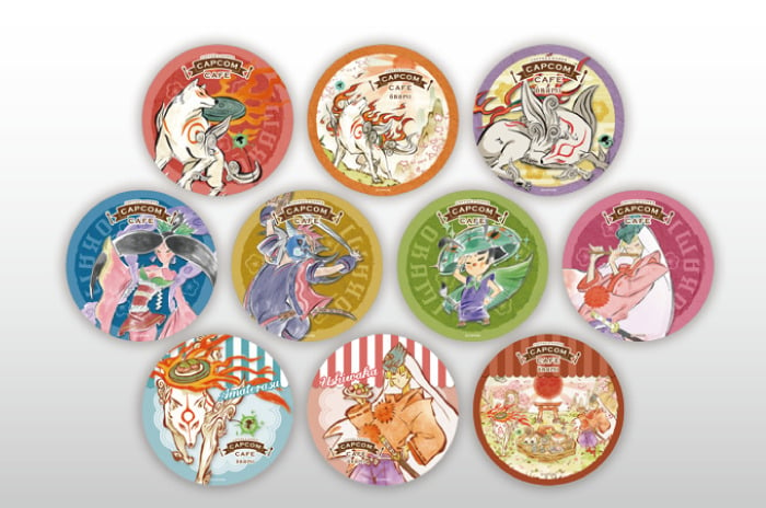 Capcom Cafe Okami coasters