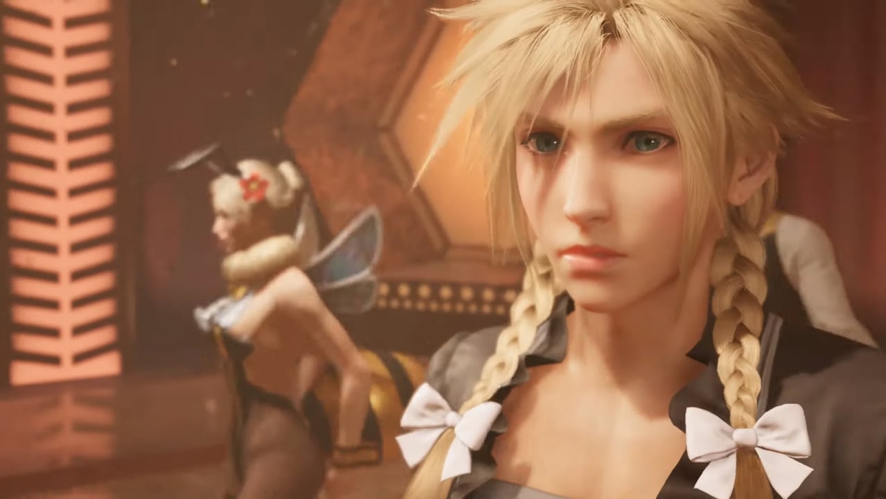 Final Fantasy VII Remake Crossdressing Cloud