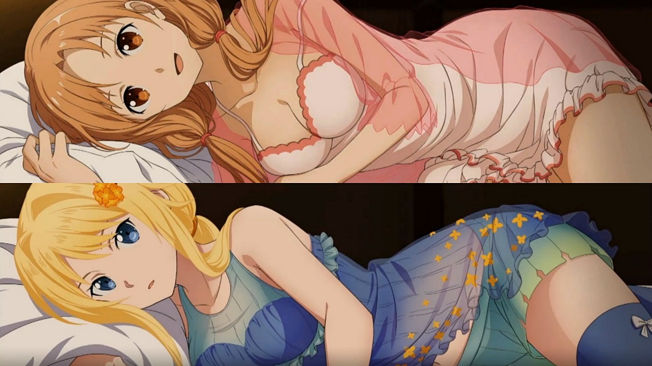 Sword Art Online: Alicization Lycrois Bed Scenes with Asuna & Alice