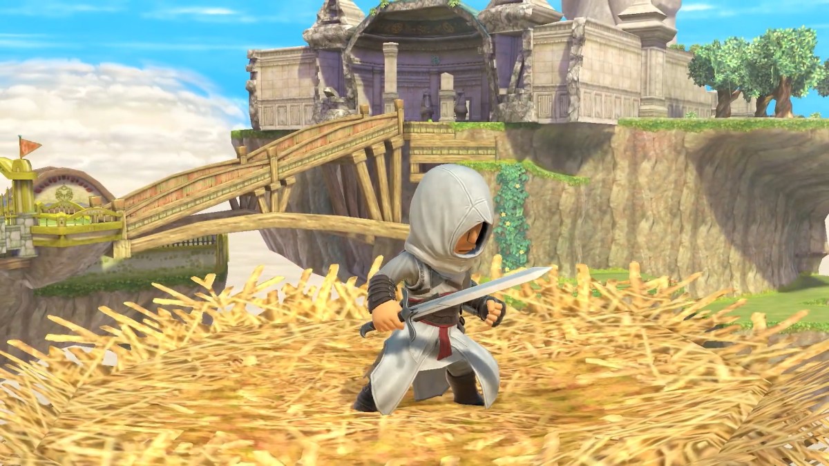 assassins creed odyssey super smash bros ultimate mii costume