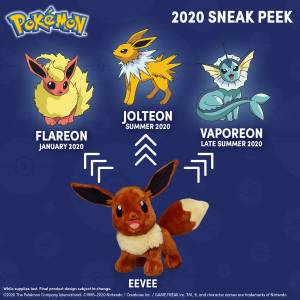 build a bear pokemon jolteon vaporeon