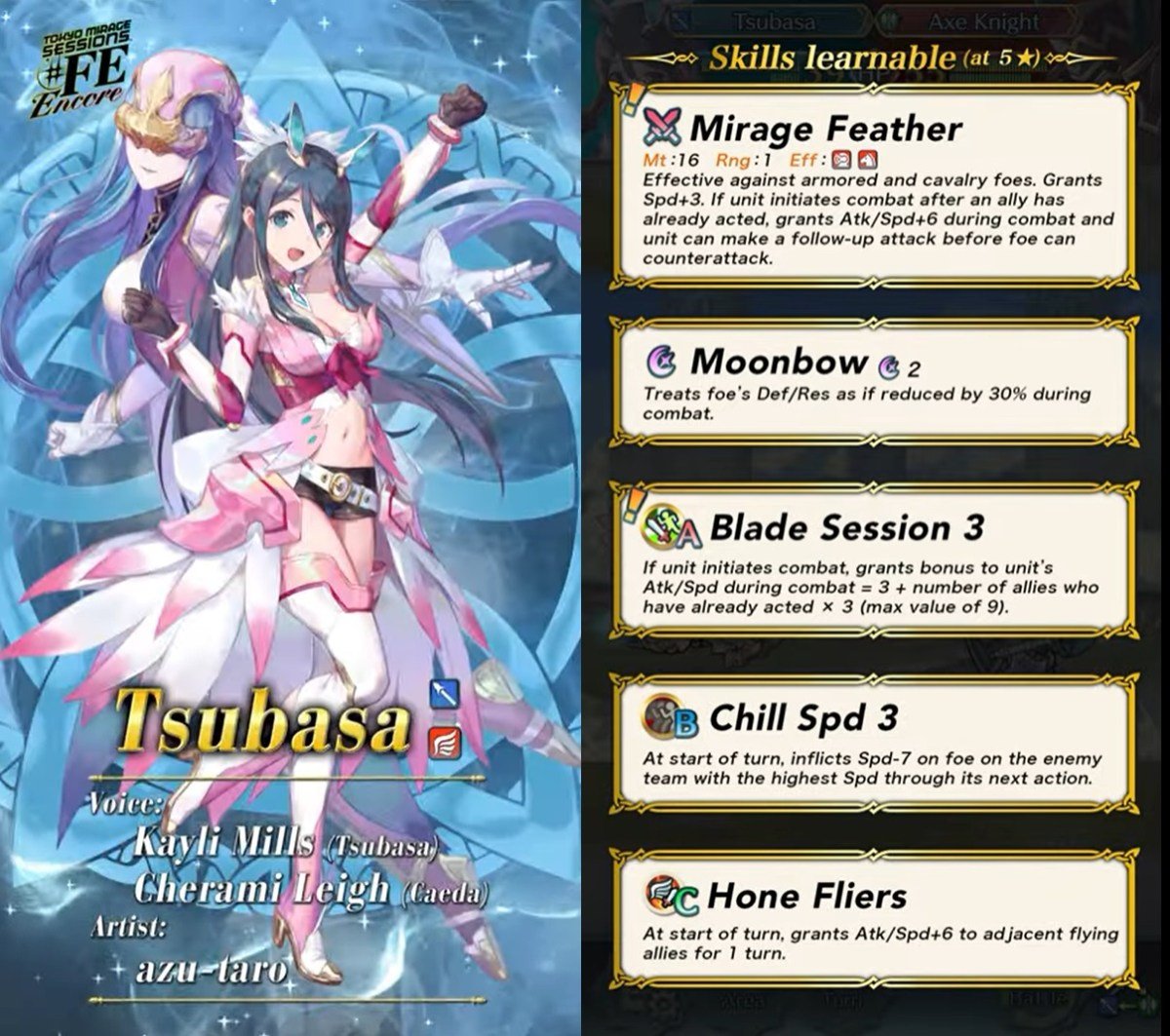 fire emblem heroes tokyo mirage sessions tsubasa