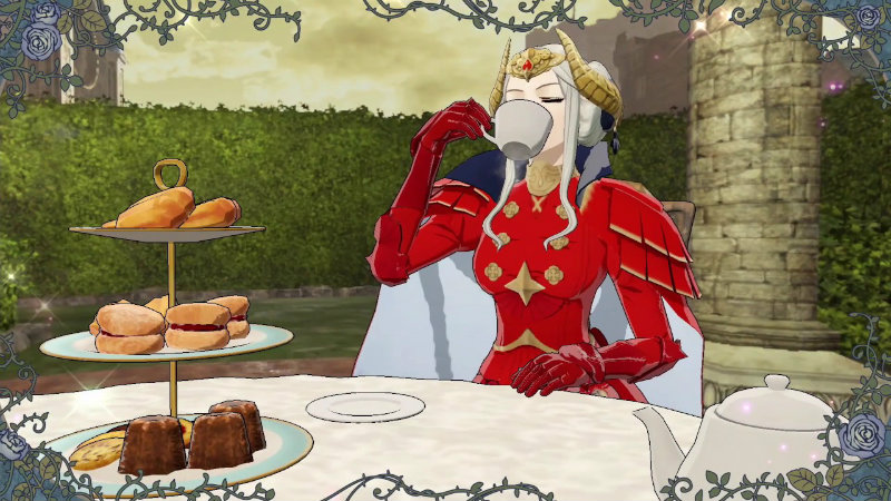 fire emblem three houses edelgard tea