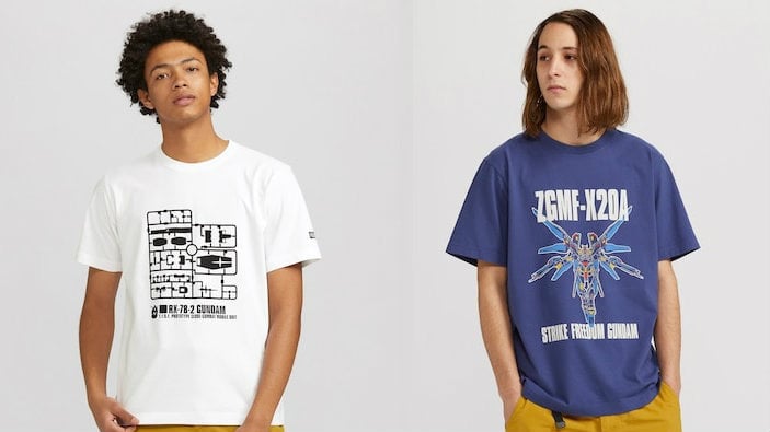 uniqlo gunpla shirts free gunpla models