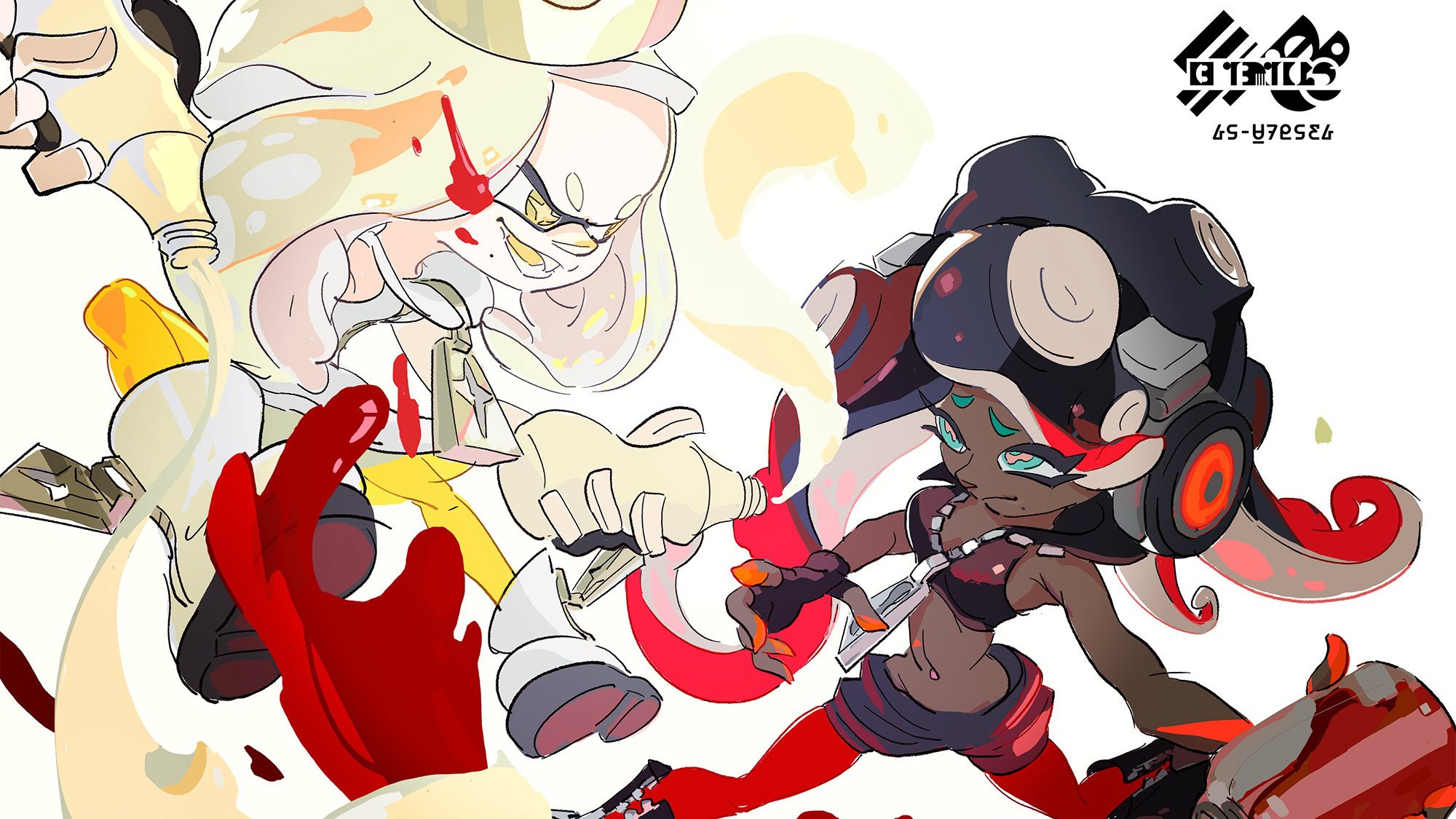 splatoon 2 splatfest art mayo ketchup 1