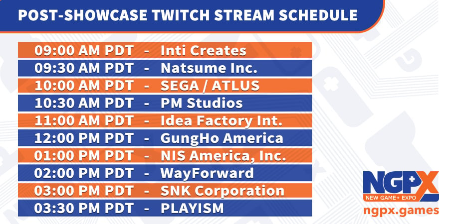 ngpx schedule