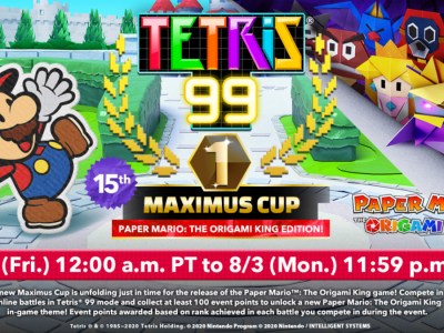 tetris 99 paper mario the origami king event