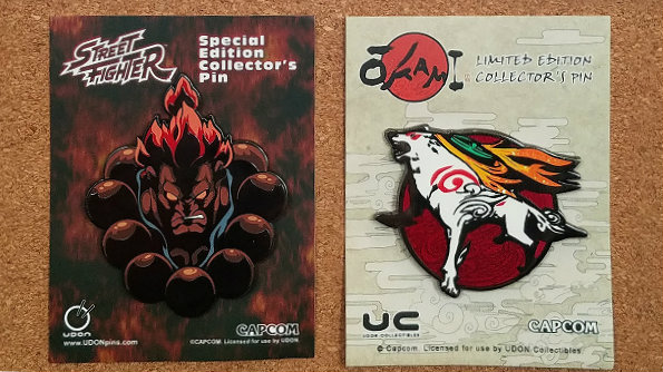 udon pins akuma pin okami pin