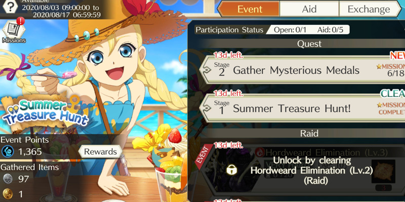 Tales of Crestoria Summer Treasure Hunt Guide