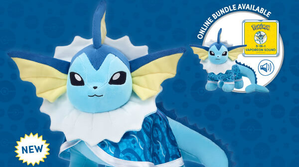 build-a-bear vaporeon plush build-a-bear pokemon stuffed animal