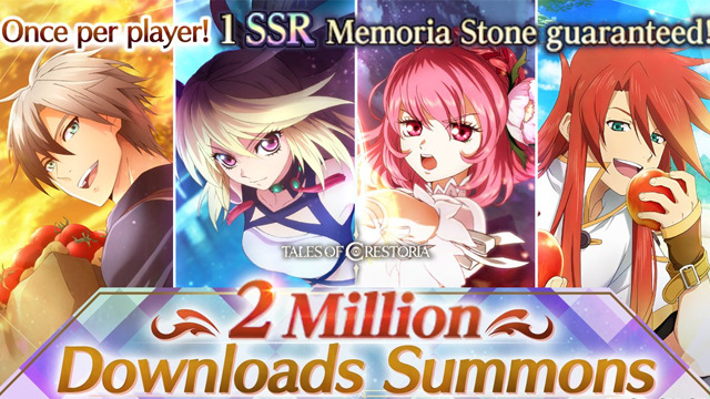 Tales of Crestoria Guaranteed SSR 2 Million Downloads