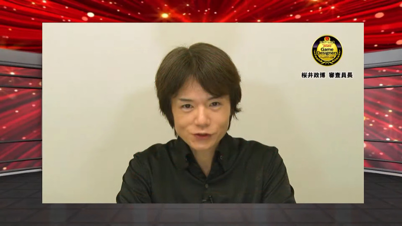 Masahiro Sakurai at Tokyo Game Show 2020 Japan Game Awards