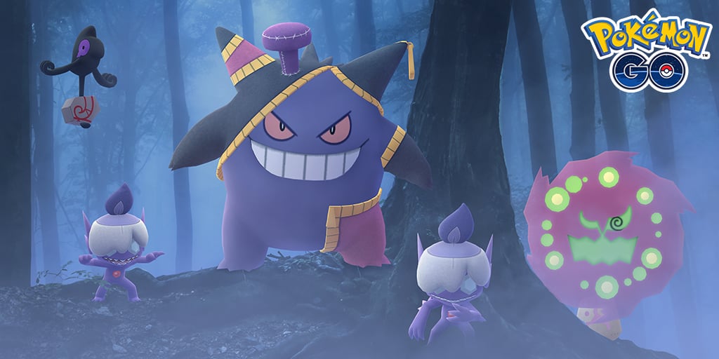 Pokemon GO Halloween 2020 Gengar Galarian Yamask Sableye Spiritomb