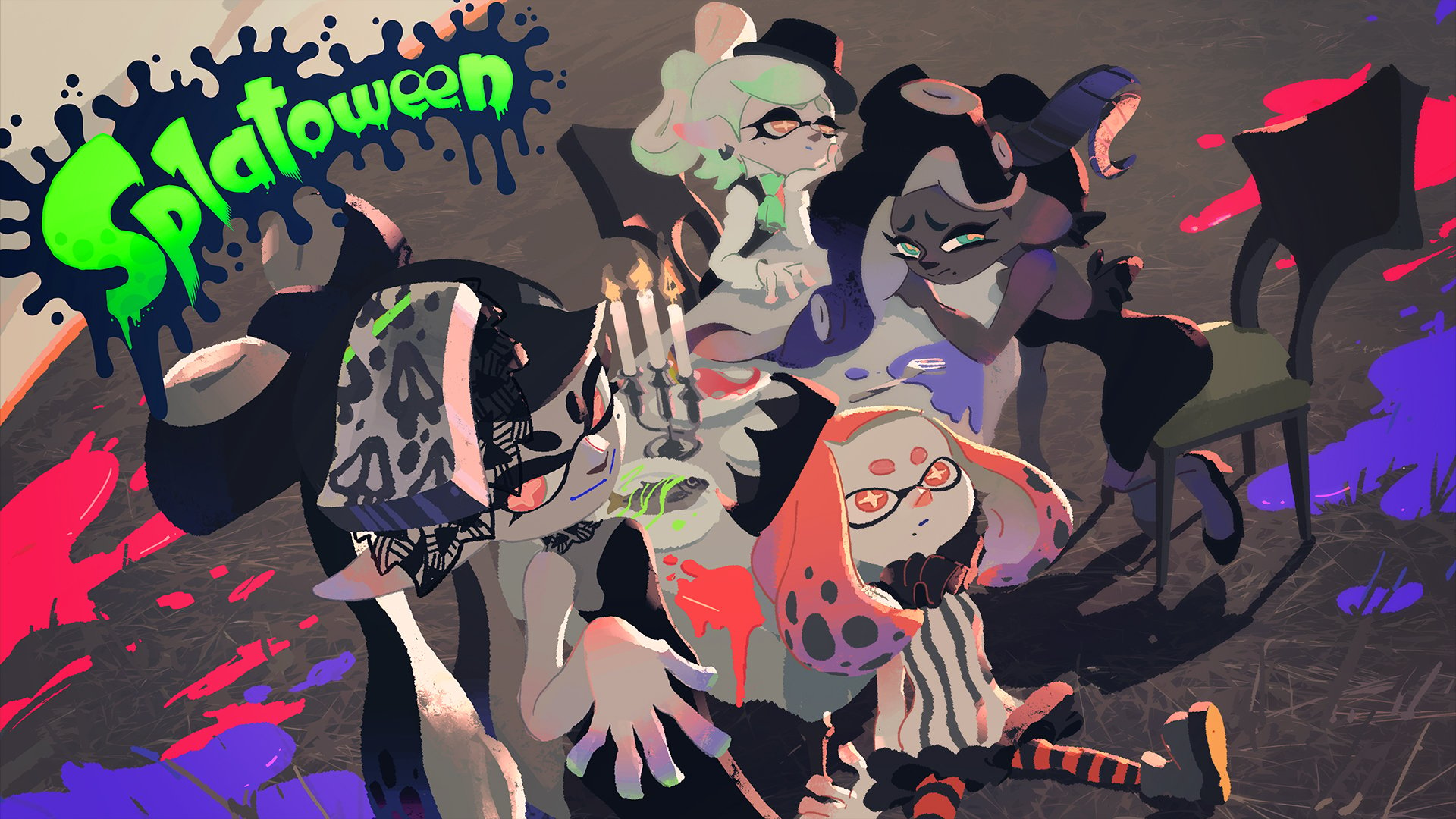 Splatoon 2 halloween splatoon 2 artwork splatoween