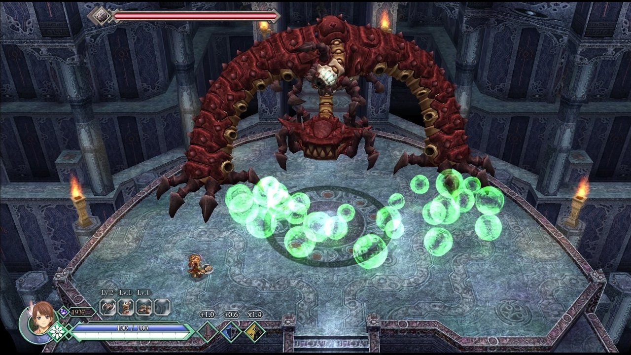 Ys Origin demon boss fight