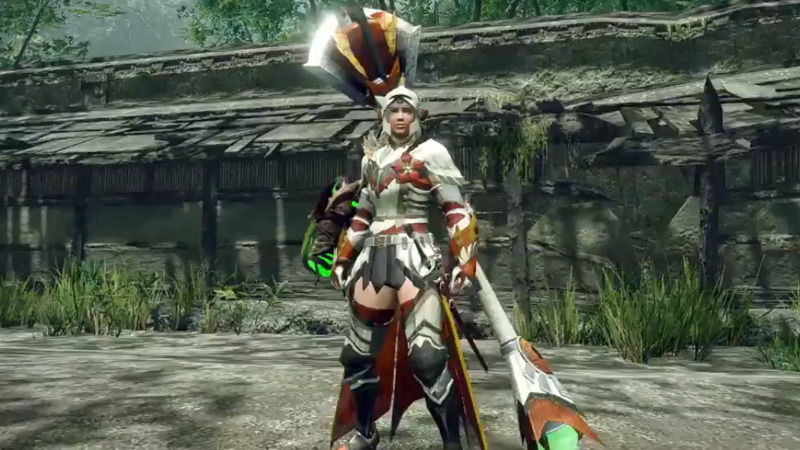 Monster Hunter Rise Aknosom female hunter gear