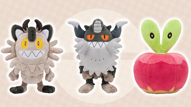 Pokemon Sword Shield Meowth Perrserker Applin Plush Toys