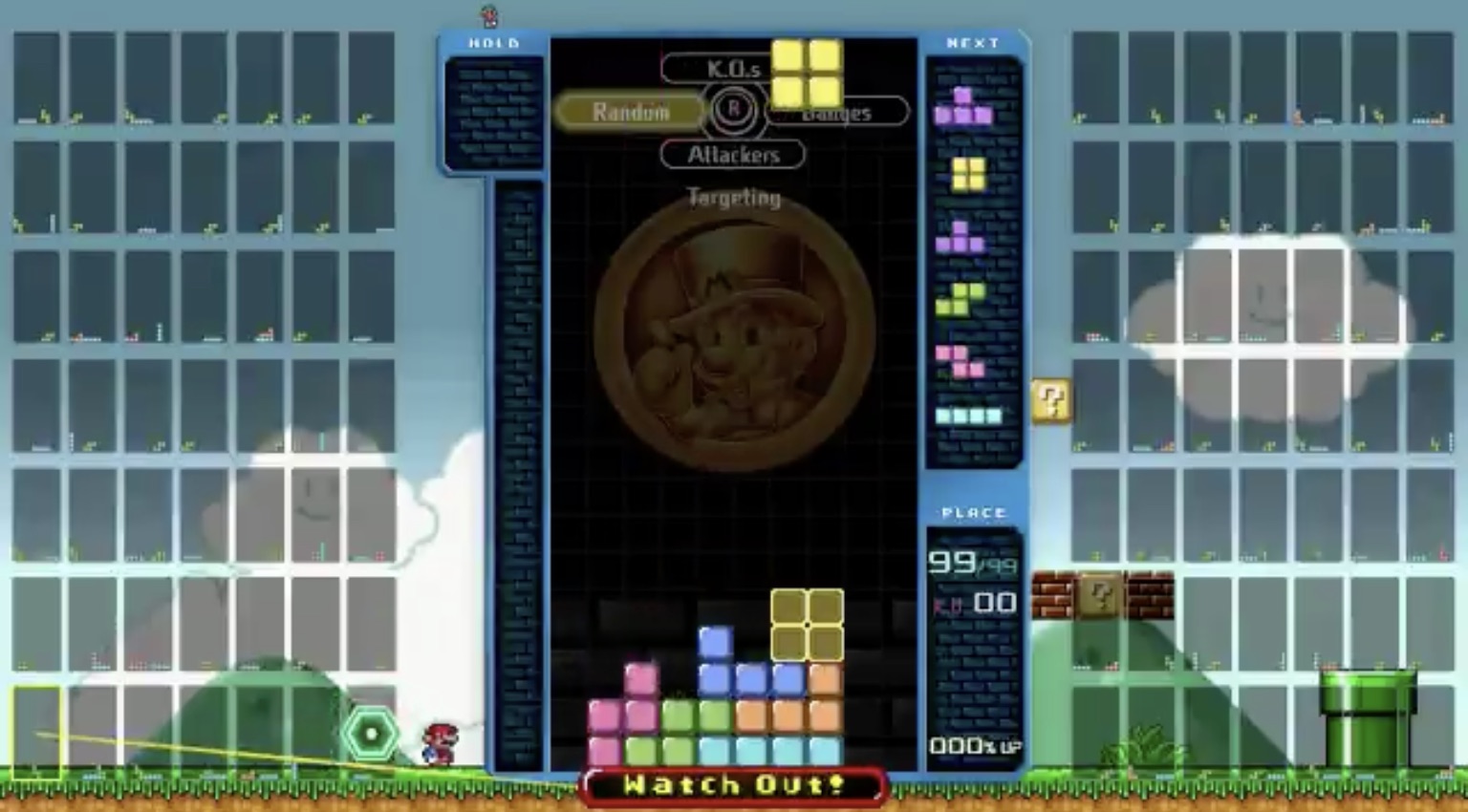tetris 99 super mario all-stars