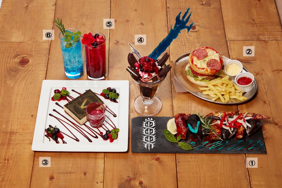 Devil May Cry 5 Special Edition Capcom Cafe Collaboration Menu Items