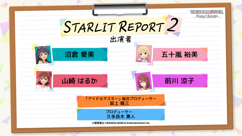 The Idolmaster Starlit Season stream on January 17 2021