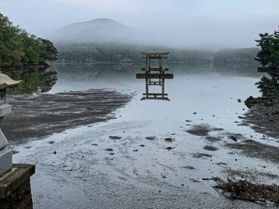 Watatsumi Shrine in Tsushima, Japan