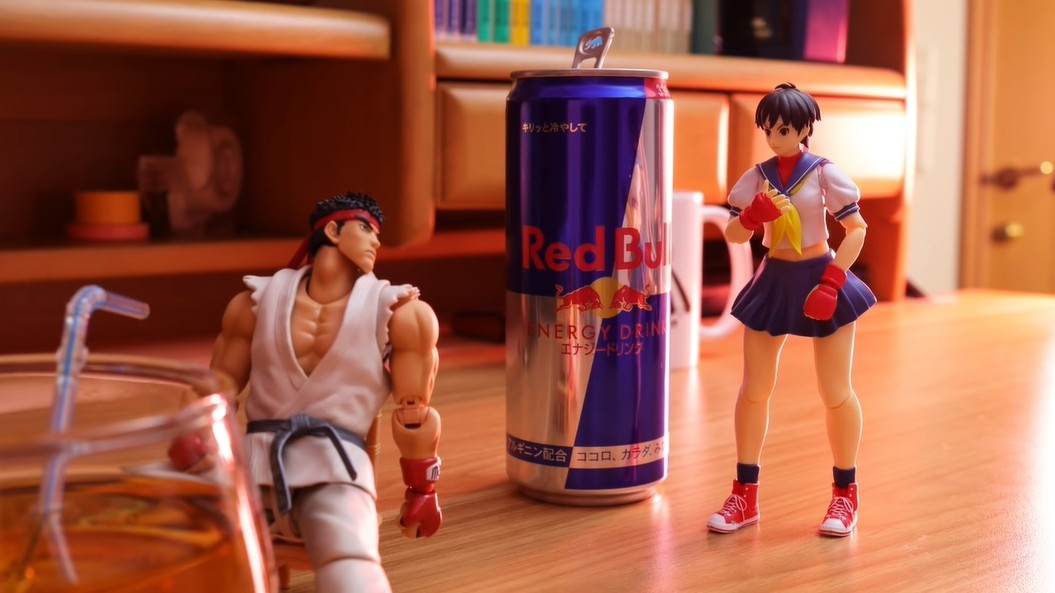 street fighter sakura ryu stop motion video