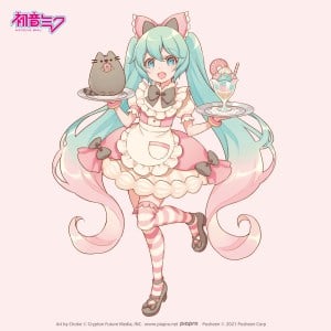 Miku Pusheen collaboration