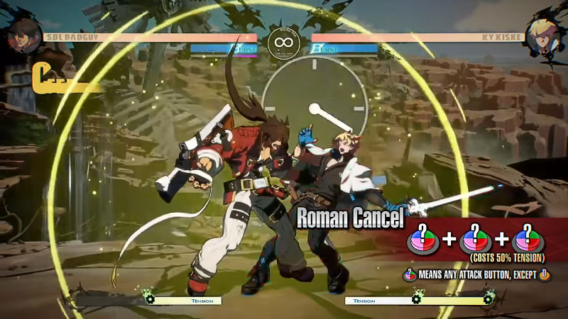 Guilty Gear Strive Basic Actions Starter Guide Roman Cancel