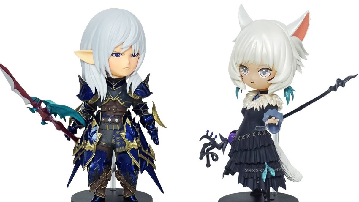 ffxiv estinien and yshtola minion figures