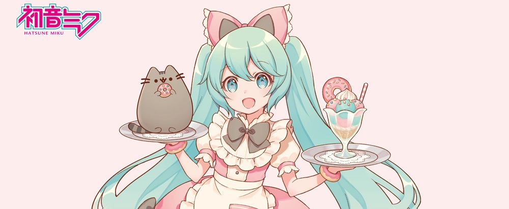 miku pusheen collab