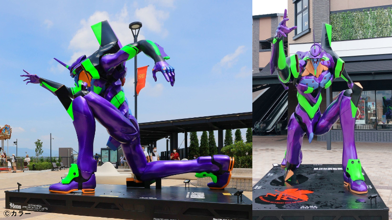 Evangelion statue in Ibaraki Japan