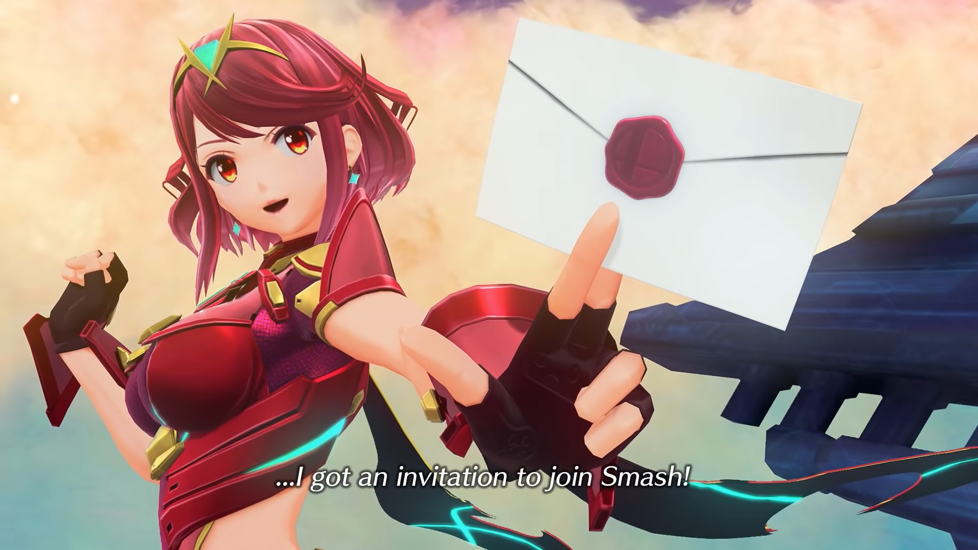 ssbu pyra mythra reveal trailer