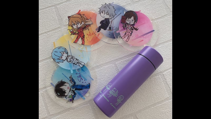 Evangelion merchandise at Capcom Cafe