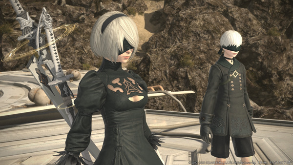 ffxiv death unto dawn patch 5.5 nier automata