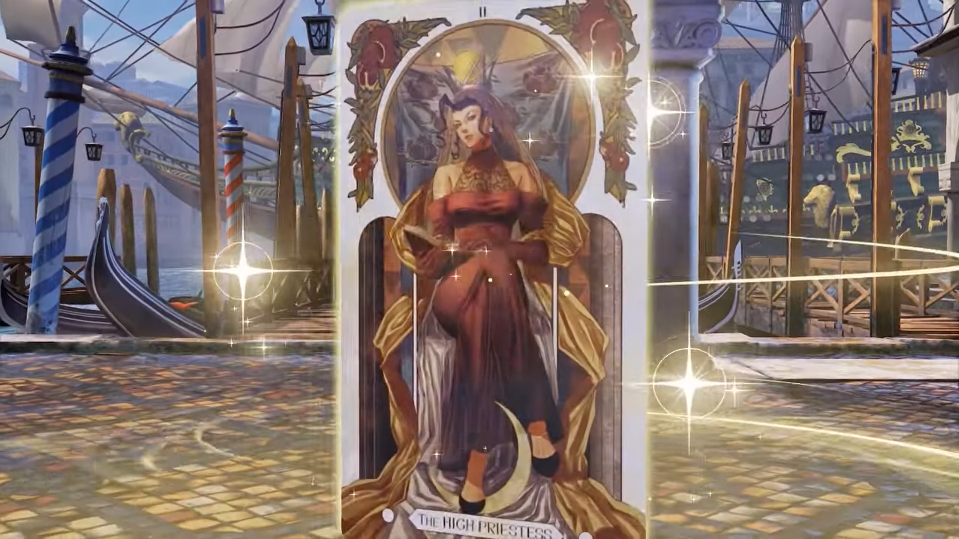 street fighter v rose tarot cards