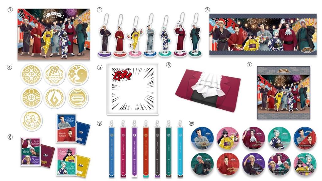 Ace Attorney Capcom Cafe merchandise