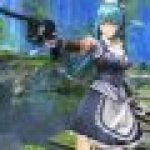 Kuro no Kiseki characters - Risette Twinings pointing gun