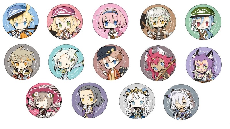 Rune Factory 5 merchandise tin badges