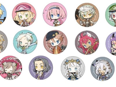 Rune Factory 5 merchandise tin badges