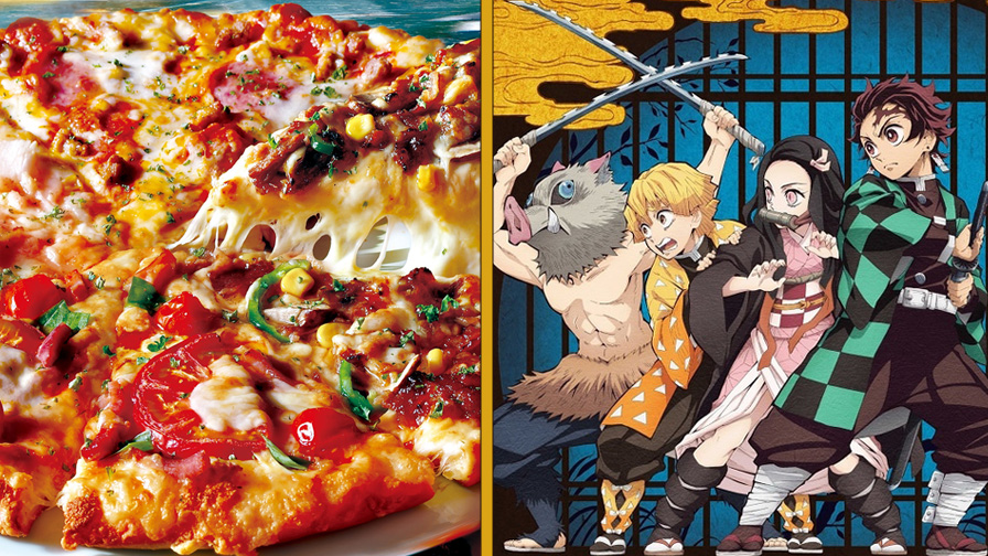 Demon Slayer pizza Pizza-La Japan