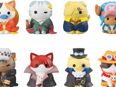 one piece mega cat project nyan piece figures (1) one piece cat figures