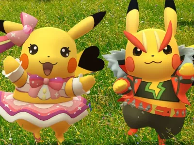 Pokemon GO Fest 2021 Pikachu pop star rock star