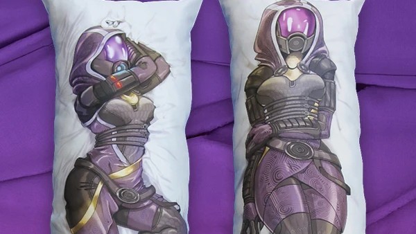 mass effect dakimakura tali body pillow case